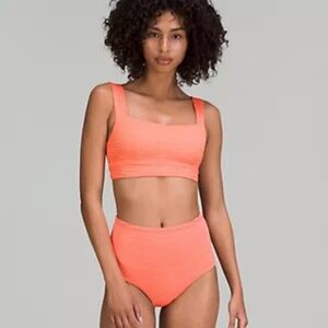 smocked swim B/C top